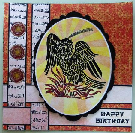 Mythical Phoenix Woven Corner Card Mini Kit by Donna Ritchie