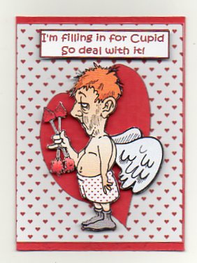 Berts Filling in for Cupid Valentine by Donna Ritchie
