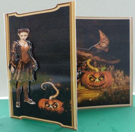 Spook Night Single Fold Card Kit by Donna Ritchie