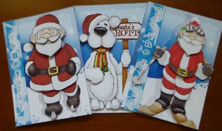 Festive Doodles Atc's by Donna Ritchie