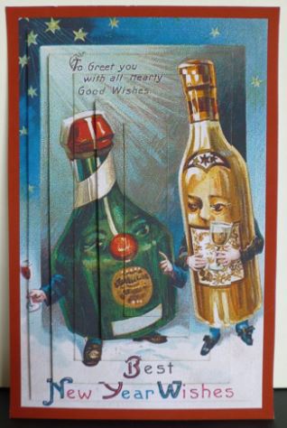 Cheers - New Year Pyramid Sheet by Donna Ritchie