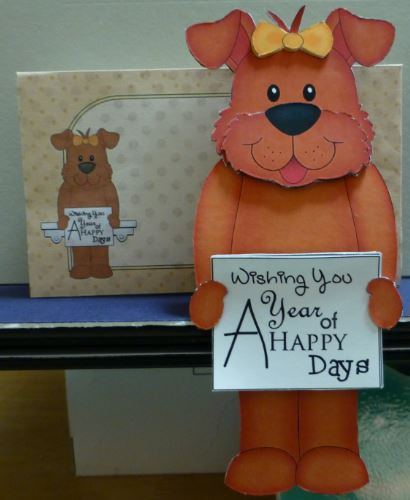 3D on the Shelf Everlasting Calendar Kit - Little Rusty Dog by Donna Ritchie
