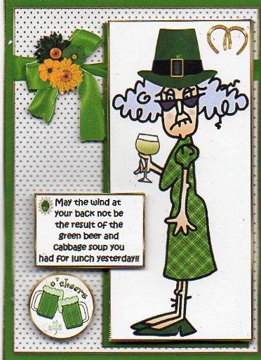 Stella Sends St Patricks Day Greetings Quick Card by Donna Ritchie