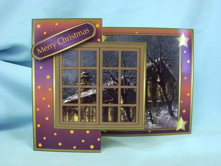 Christmas Scene and Window Fold Back 5 by Donna Ratcliff