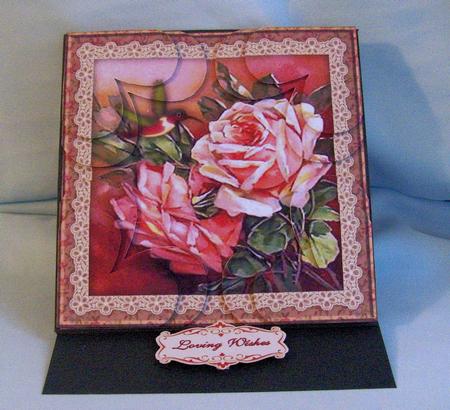 Just Roses Heart Shaped Quadro Corner Stacker by Donna Ratcliff