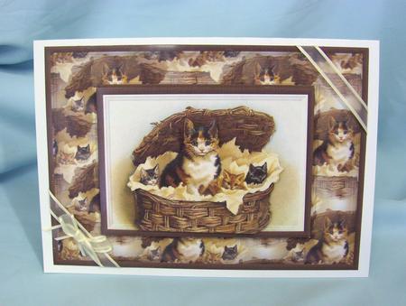 Cats in a Basket Quick Card by Donna Ratcliff
