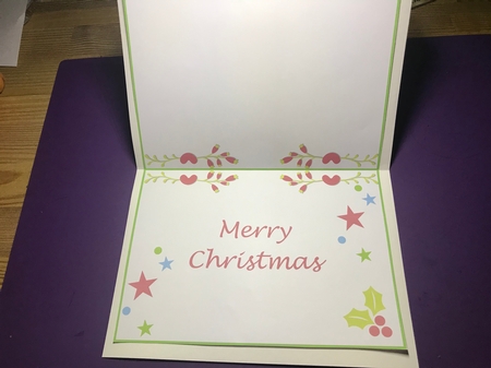 A5 CHRISTMAS ELEPHANTS INSERT by Doreen Bell