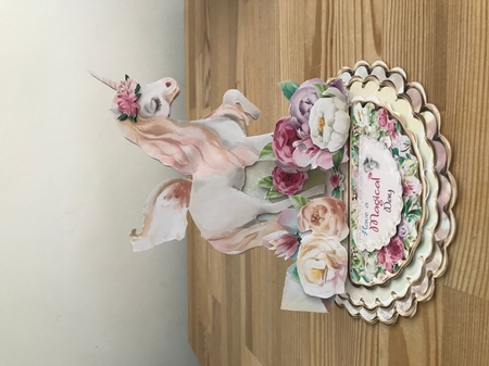 The Princess & The Unicorn 1 Triple Easel Card Mini Kit by Doreen Bell