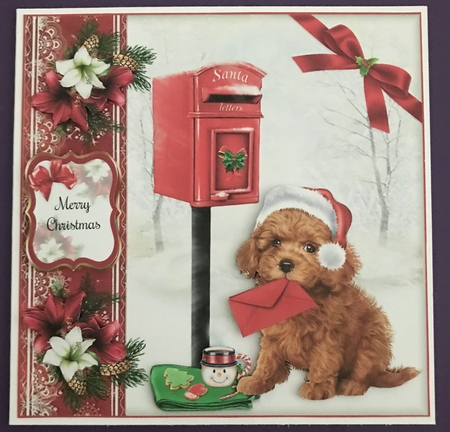 Letter To Santa Christmas Topper with Decoupage by Doreen Bell