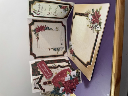 Beautiful Christmas  Accordion Card, Envelope & Bookmark Kit. by Doreen Bell