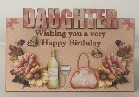 DAUGHTER  OVER THE EDGE BIRTHDAY by Doreen Bell