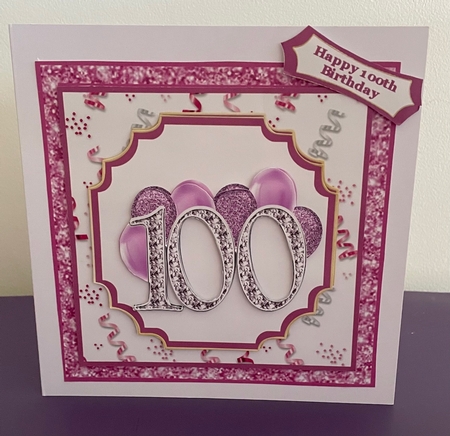 Happy 100th Birthday 2 - 7x7 Mini Kit by Doreen Bell