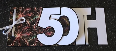 50th Birthday Dark Fractal Patterns by Doreen Bell