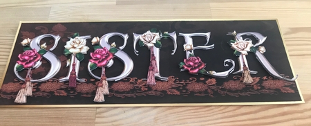 Sister Rose Font Dl Size Card with Decoupage by Doreen Bell