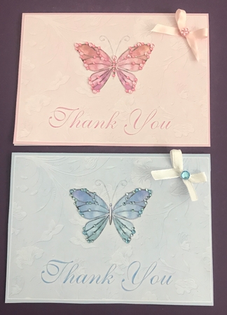 Butterfly Thank You - Notelet Cards by Doreen Bell