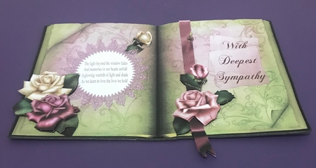 Open Book Sympathy Topper by Doreen Bell