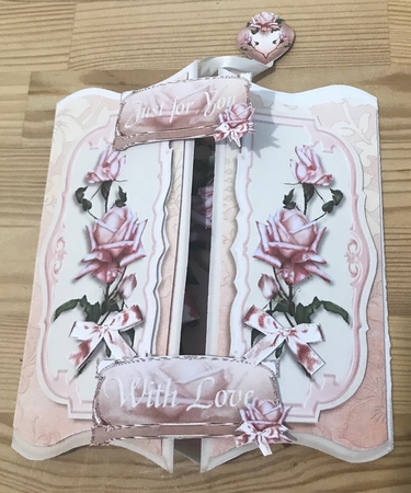 Rose Bouquet Gatefold Double Popup Card Kit by Doreen Bell