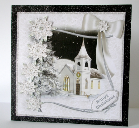 Silent Night 7 x 7 Card Front by Doreen Bell