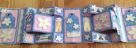 3D Denim N Daisies Double Tri Shutter Card Kit by Doreen Bell