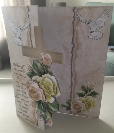 Doves an Roses Sympathy Foldback Kit by Doreen Bell