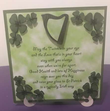 Blank Clover and Harp Insert by Doreen Bell