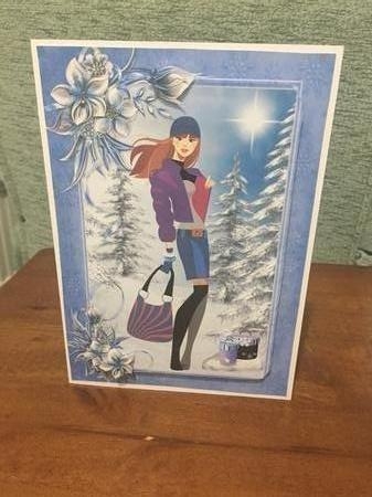 Fashionista! Goes Christmas Shopping A5 Pyramid Mini Kit by Doreen Bell