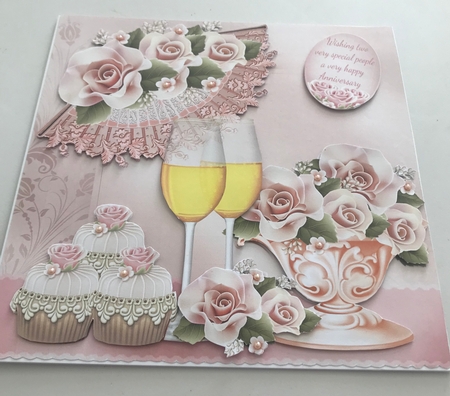 Pink Iced Birthday, Wedding, Anniversary Mini Kit by Doreen Bell
