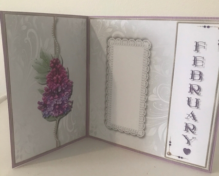 February's Stone is Amethyst - Card Kit by Doreen Bell