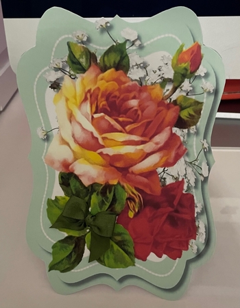 Tent Card , Get Well Soon Wirhes with Verse  by Doreen Bell