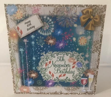 BONFIRE NIGHT BIRTHDAY 5TH NOVEMBER UNISEX UNI AGE by Doreen Bell