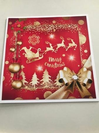 Christmas Golden Red Bumper Kit by Doreen Bell