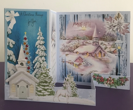 Z Fold Peace On Earth including Template by Doreen Bell