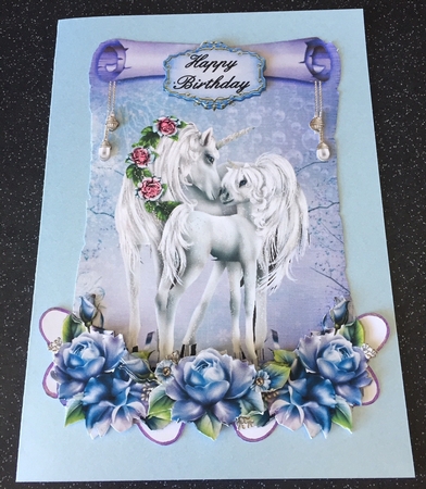 Mothers Love - A5 card topper with decoupage by Doreen Bell