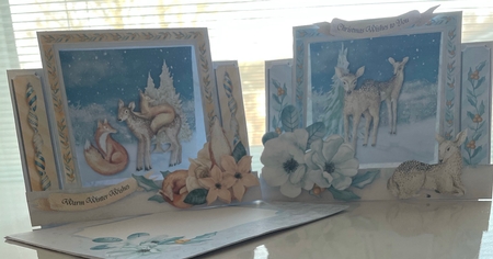 Winterland #1 Framed Centre Stepper Card & Envelope Mini Kit by Doreen Bell