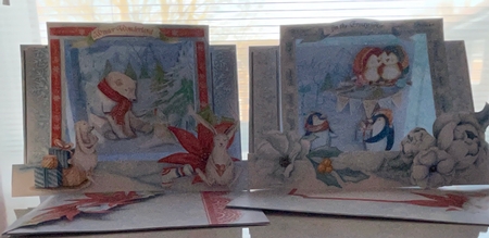 Winterland #2 Framed Centre Stepper Card & Envelope Mini Kit by Doreen Bell
