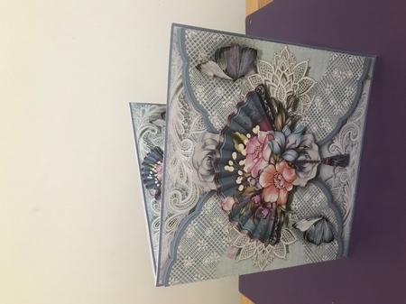 Flora And Lace Beautiful Fan  by Doreen Bell
