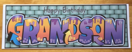 Graffiti GRANDSON large dl by Doreen Bell
