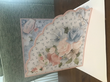 Pastel Posy - Shell Front Card Mini Kit by Doreen Bell