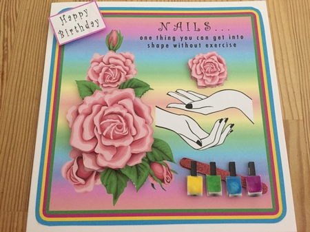 NAILS one thing you can get into shape without exercise - Decoupage by Doreen Bell