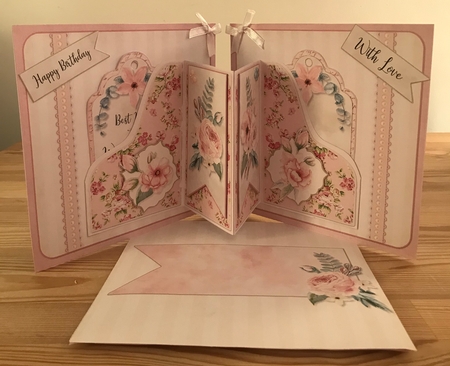 Rose Blush 7x7 Accordion Duo Pocket Card Kit by Doreen Bell