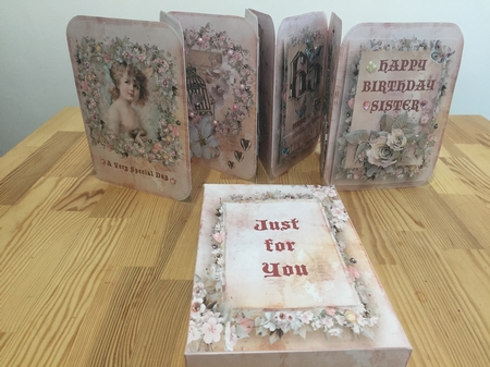 DOREENS SISTER 65th XXL CONCERTINA BIRTHDAY CARD by Doreen Bell