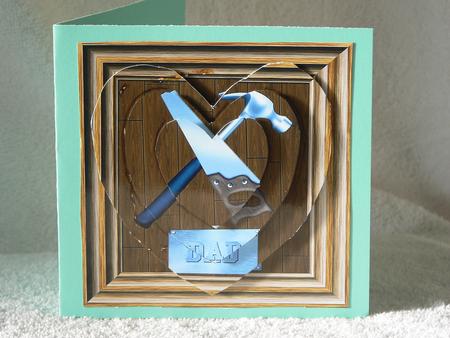 Fathers Day Heart Shaped Pyramid by Dorothy Manchester