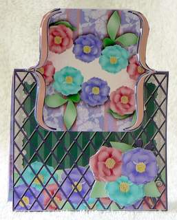Soft Pastel Bracket Over the Top Card by Dorothy Manchester