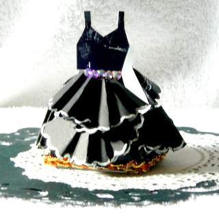 Black Shoestring Gift Bag 3 by Dorothy Manchester