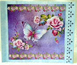 Butterfly and Roses. by Dorothy Manchester