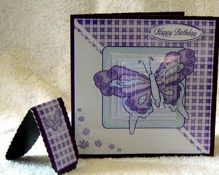Butterfly Quick Card with Pyramage Topper by Dorothy Manchester
