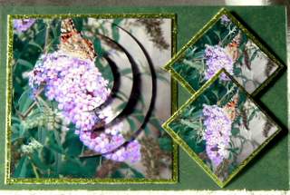 Butterfly and Flower Circle Pyramid by Dorothy Manchester