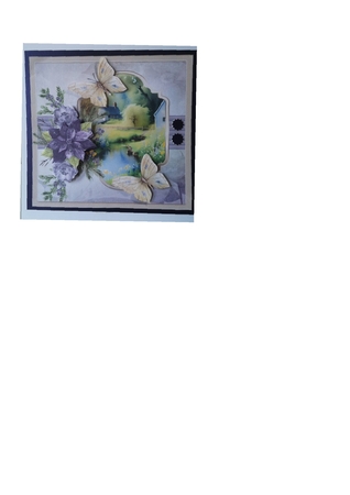 English countryside and flowers 7x7 by Dorothy Wreford
