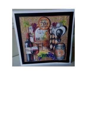 60/70/80 Birthday wine cellar card front Featured Gallery Photo