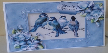 Beautiful Blue Tits & Porcelain Roses by Dorothy Wreford